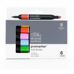 Promarker&trade;, Mid Tones, Set of 6