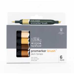 Promarker&trade; Brush, Skin Tones, Set of 6