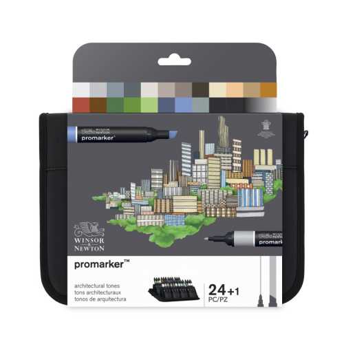 Promarker&trade; Architecture Zipper Wallet, Set of 24