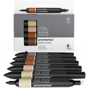 Promarker&trade;, Earth Tones, Set of 6