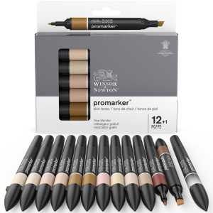 Promarker&trade; Skin Tones, Set of 12+1