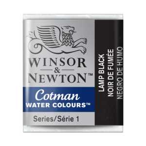 Cotman Watercolor Paint, Half Pan, Lamp Black