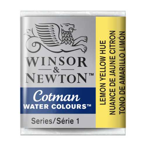 Cotman Watercolor Paint, Half Pan, Lemon Yellow Hue