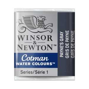 Cotman Watercolor Paint, Half Pan, Payne's Gray