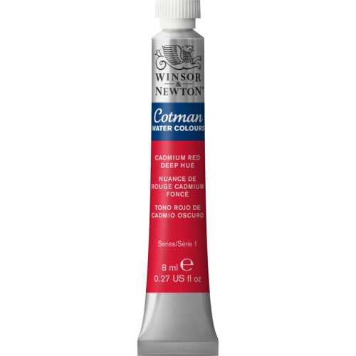 Cotman Watercolor Paint, 8 mL Tube, Cadmium Red Deep Hue