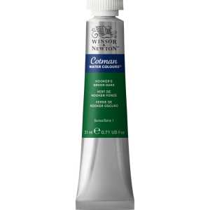 Cotman Watercolor Paint, 21 mL Tube, Hooker's Green Dark