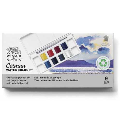 Cotman Watercolor Skyscape Pocket Set, 8 Colors