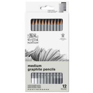 Studio Collection Graphite Pencil Tin, Medium, Set of 12