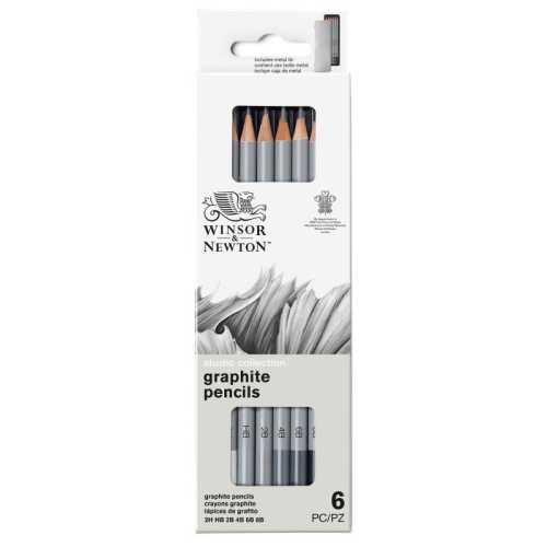Studio Collection Graphite Pencil Tin, Set of 6