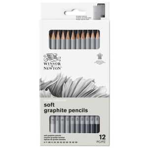 Studio Collection Graphite Pencil Tin, Soft, Set of 12