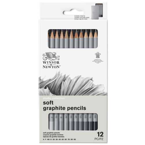 Studio Collection Graphite Pencil Tin, Soft, Set of 12