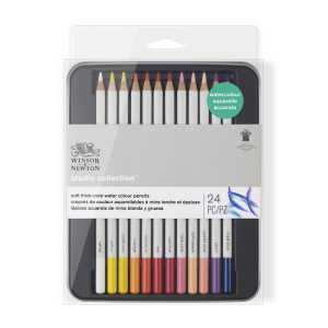 Studio Collection Watercolor Pencil Tin, 24 Colors