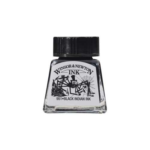 Drawing Ink, 14 mL Bottle, Black Indian Ink