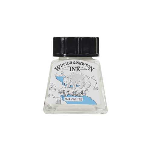 Drawing Ink, 14 mL Bottle, White