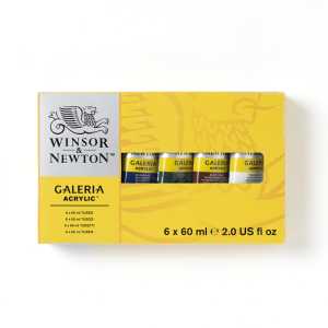 Galeria Acrylic Paint, 60 mL Tubes, 6 Colors