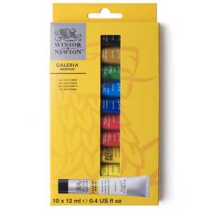 Galeria Acrylic Paint, 12 mL Tubes, 10 Colors