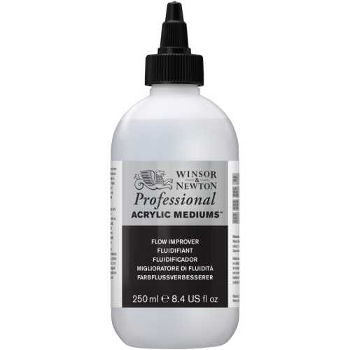 Professional Acrylic Medium, Flow Improver, 250 mL Bottle