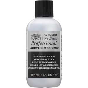 Professional Acrylic Medium, Slow Drying, 125 mL Bottle
