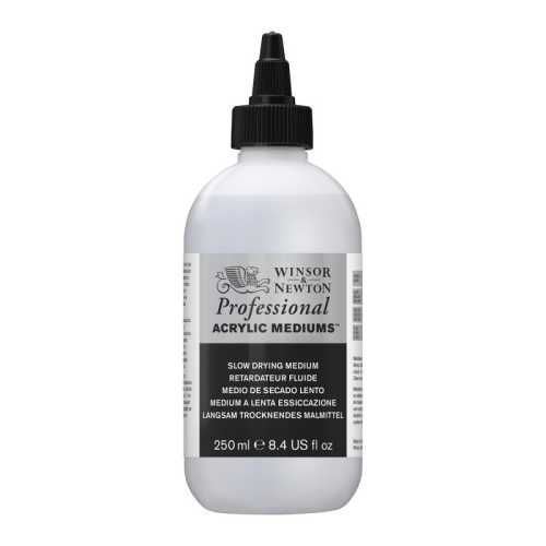 Professional Acrylic Medium, Slow Drying, 250 mL Bottle