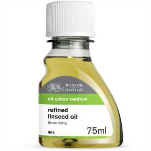 Refined Linseed Oil, Oil Paint Medium, 75 mL Bottle