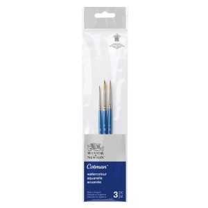 Cotman Watercolor Brushes Pack #1, Short Handle, Set of 3