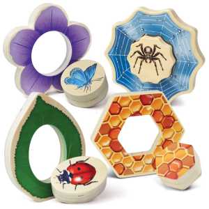 Who's Hiding? Garden Bugs Wooden Puzzles, Set of 4