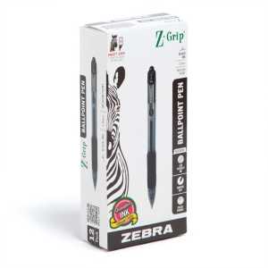 Z-Grip Retractable Ballpoint 1.0mm Black Dozen