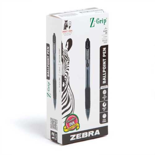 Z-Grip Retractable Ballpoint 1.0mm Black Dozen