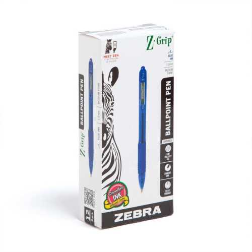 Z-Grip Retractable Ballpoint 1.0mm Blue Dozen