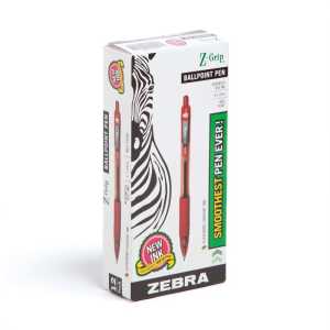Z-Grip Retractable Ballpoint 1.0mm Red Dozen