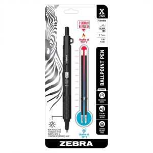X-701 Tactical Retractable Ballpoint Pen, 0.7 mm, Black