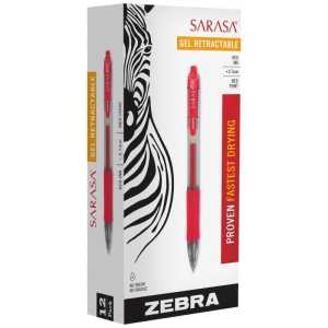 Sarasa Dry X20 Gel Retractable RDI 0.7mm Red Dozen
