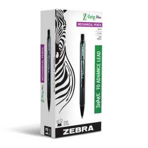 Z-Grip Mechanical Pencil, 0.7 mm, Black, 12-Pack