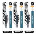 JK-Series Gel Refills, 0.7 mm, Black, 6-Pack