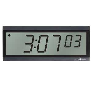 TimeTrax Sync™ Battery Power RF Synchronized LCD Digital Wall Clock