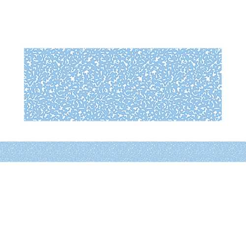 Composition Blue Straight Rolled Border Trim