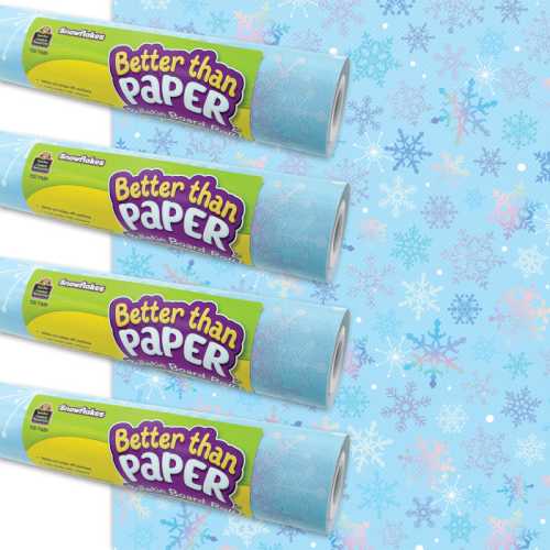 Snowflakes Better Than Paper&reg; Bulletin Board Roll 4-pack