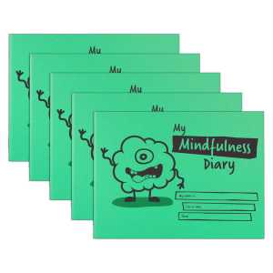 Little Monsters Mindfulness Diary, A5, 32 Pages, Green, 5-Pack