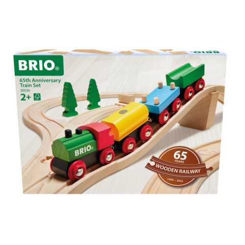 65th Anniversary Wooden Train Set for Kids