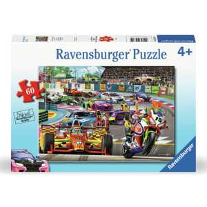 Racetrack Rally, 60 Piece Jigsaw Puzzle