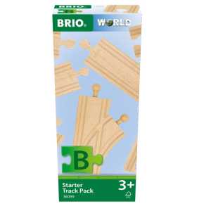 Wooden Train Starter Track Pack for Kids Ages 3 and Up