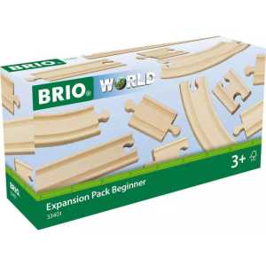 Wooden Train Track Expansion Pack for Beginners, Ages 3 and Up