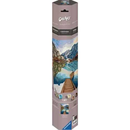 CreArt Lake Views Paint by Numbers Canvas Kit for Ages 12 and Up