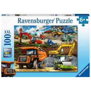 Construction Vehicles, 100 Piece Jigsaw Puzzle