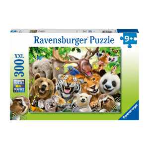 Exotic Animals Selfie, 300 Piece Jigsaw Puzzle