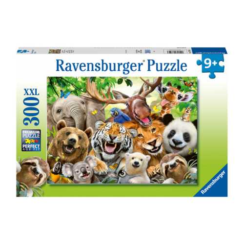 Exotic Animals Selfie, 300 Piece Jigsaw Puzzle