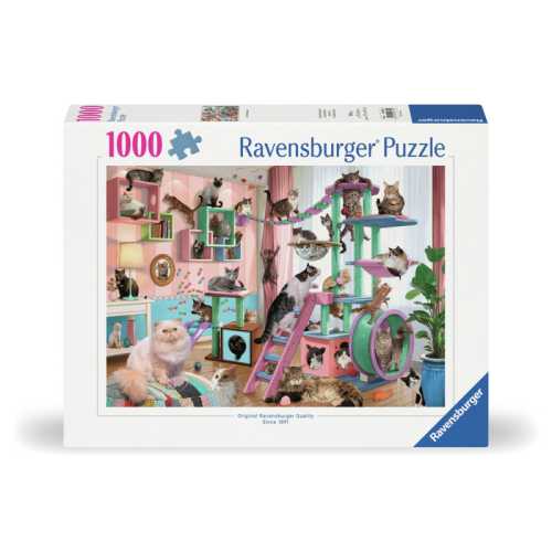Cat Tree Heaven, 1000 Piece Jigsaw Puzzle