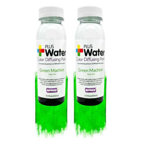 PlusWater Color Diffusing Paint, Green Machine, 2 Pack