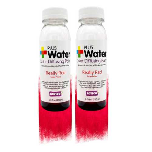 PlusWater Color Diffusing Paint, Really Red, 2 Pack