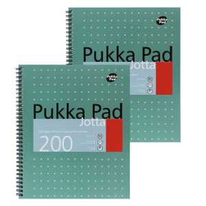 Letter Metallic Jotta Notepads, Green, 2 Pack